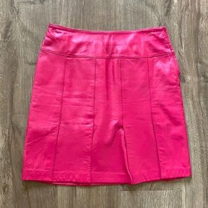 Danier Leather pink mini skirt